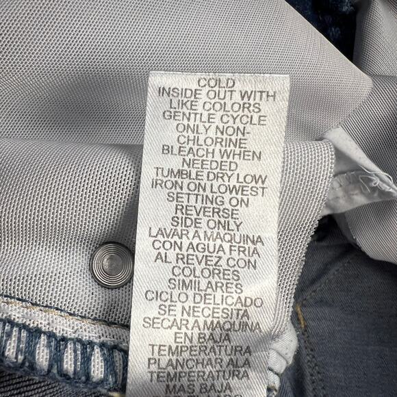 Democracy "Ab"Technology Straight Raw Hem Tummy Control Mid Rise Jeans Size 8 - Picture 9 of 12